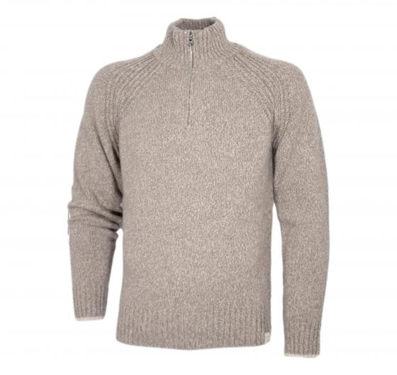PAUL SHARK Maglione Uomo Collo Alto Con Mezza Zip 14311128 Colore Beige Melange