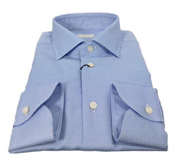 XACUS Camicia Uomo Modello Evolution Tessuto Armaturato 11290002 Colore Celeste