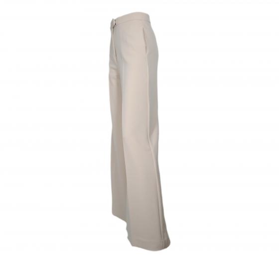 KAOS Pantalone Donna a Palazzo Crepe Stretch QI1CO035 Colore Avorio