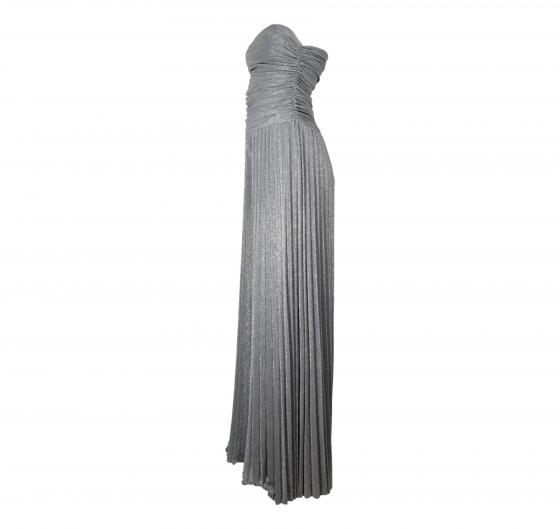 KAOS Tuta Donna Elegante Plisse Laminato QI1GX008 Colore Antracite