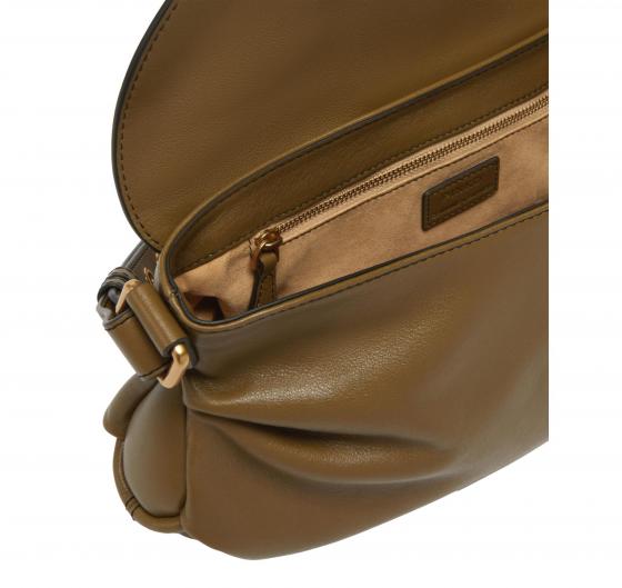 PINKO Borsa Donna Jolene Shoulder Classic Con Fibbia a Cuore Colore Verde Oliva V68Q