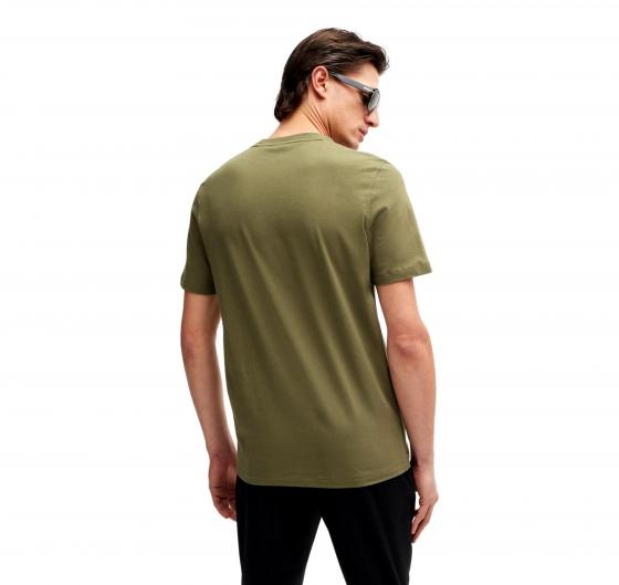BOSS T-shirt Uomo In Jersey Di Cotone Con Logo Stampato In Gomma THOMPSON 01 50468347 377 Colore Verde