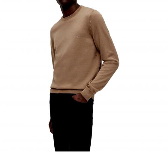 BOSS Maglia Uomo In Lana Regular Fit BOTTO-L 50476364 282 Colore Beige
