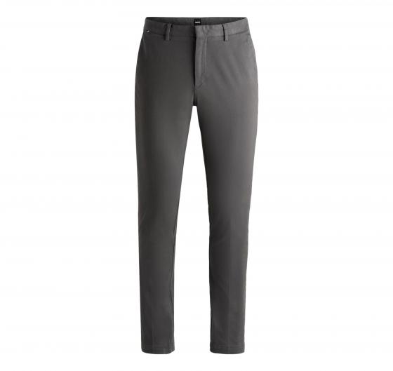 BOSS Pantalone Uomo Chino Slim Fit in Cotone Elasticizzato 50487966 Grigio