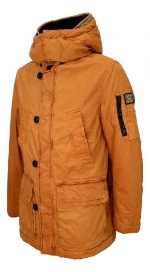 S4 JACKETS Parka Uomo ticolo Alaska Con Cappuccio Colore Arancio