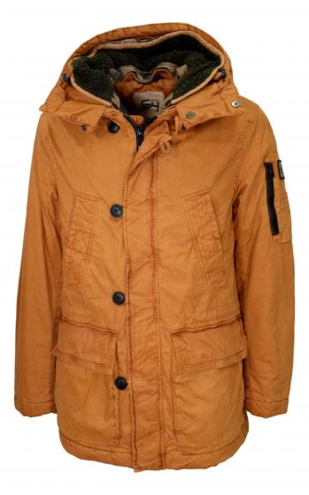 S4 JACKETS Parka Uomo ticolo Alaska Con Cappuccio Colore Arancio
