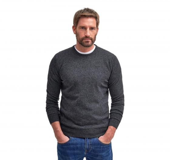 BARBOUR Maglia Girocollo Uomo Lana D'Agnello MKN0345CH51 Charcoal Elegante Casual