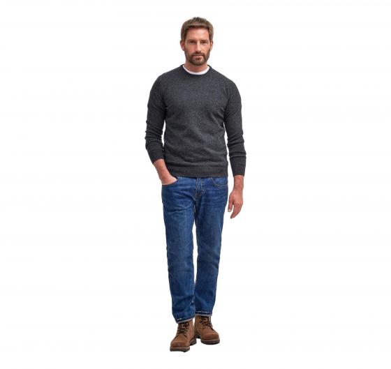 BARBOUR Maglia Girocollo Uomo Lana D'Agnello MKN0345CH51 Charcoal Elegante Casual