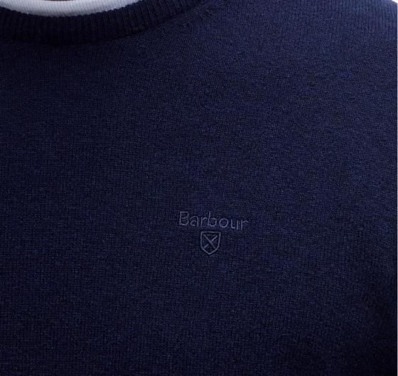 BARBOUR Maglia Girocollo Uomo Lana D'Agnello MKN0345NY71 Navy Elegante Casual