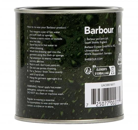 BARBOUR Cera Per la manutenzione Delle Giacche Barbour 200 ml UAC0001MI11