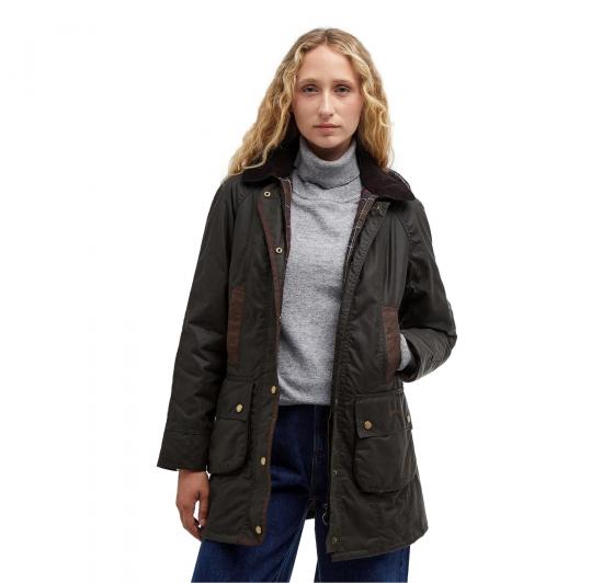 BARBOUR Giubbotto Donna Bower Wax LWX0534OL71 Colore Verde Oliva