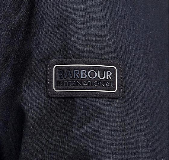 BARBOUR INTERNATIONAL Giacca Cerata Uomo Longwell MWX2382BK71 Nero Elegante Casual