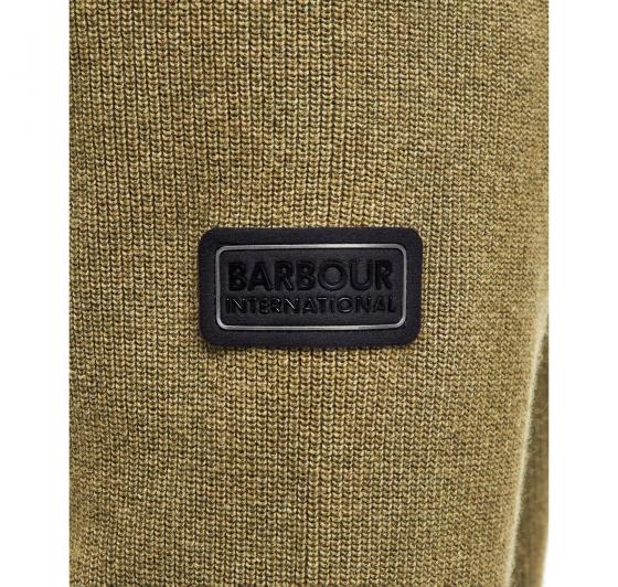 BARBOUR INTERNATIONAL Maglione Uomo Girocollo Crawley MKN1611OL31 Verde Oliva Casual Elegante