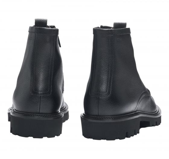BOSS Stivaletti in Pelle Martellata Con Mascherina e Vaschetta Dettagli Modello Julyo_Halb_gr  50529273 Colore Nero