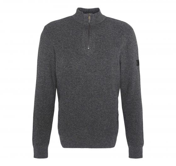 BARBOUR Maglione Uomo Crawley Con zip Corta Colore Charcoal Marl