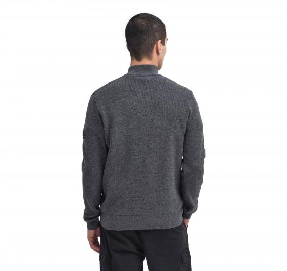 BARBOUR Maglione Uomo Crawley Con zip Corta Colore Charcoal Marl