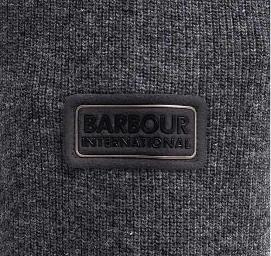 BARBOUR Maglione Uomo Crawley Con zip Corta Colore Charcoal Marl
