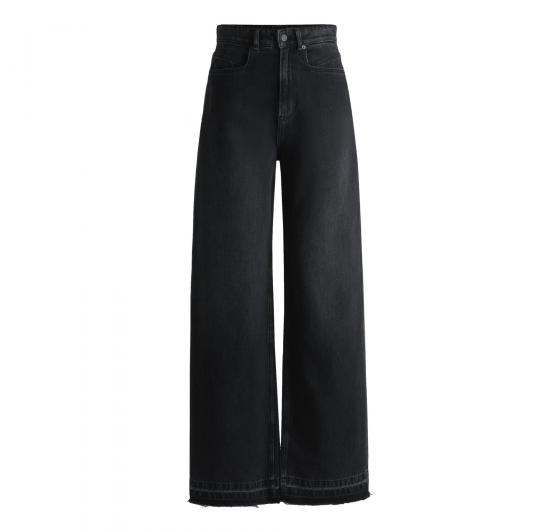 BOSS Jeans Donna A Gamba Larga In Denim Antracite C_MARLENE HR 5.0 -50528368 Colore Nero