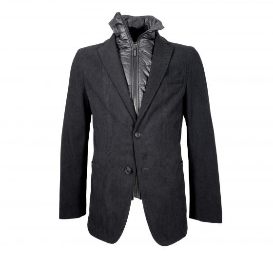 BOSS Giacca Uomo Slim Fit In Velluto A Coste Elasticizzato P-Hanry-Bib-N-244 -50527900 Colore Nero