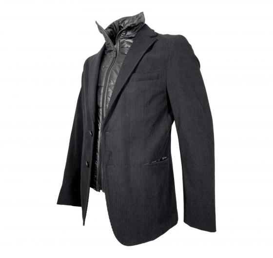 BOSS Giacca Uomo Slim Fit In Velluto A Coste Elasticizzato P-Hanry-Bib-N-244 -50527900 Colore Nero