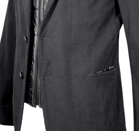 BOSS Giacca Uomo Slim Fit In Velluto A Coste Elasticizzato P-Hanry-Bib-N-244 -50527900 Colore Nero