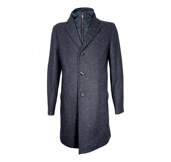 BOSS Cappotto Slim Fit Interno Rimovibile Zip Modello H-Hyde-Bib-234 50528177 Colore Blu