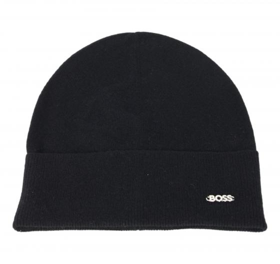 BOSS Berretto Donna In Lana e Cashmere Con Logo In Metallo Lari hat 50524276 Colore Nero