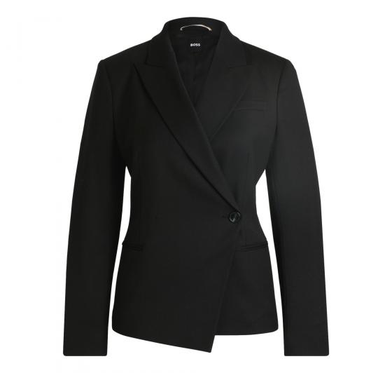 BOSS Giacca Donna Slim Fit In Twill Di Misto Lana Jia DB1 50524019 Colore Nero