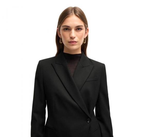 BOSS Giacca Donna Slim Fit In Twill Di Misto Lana Jia DB1 50524019 Colore Nero