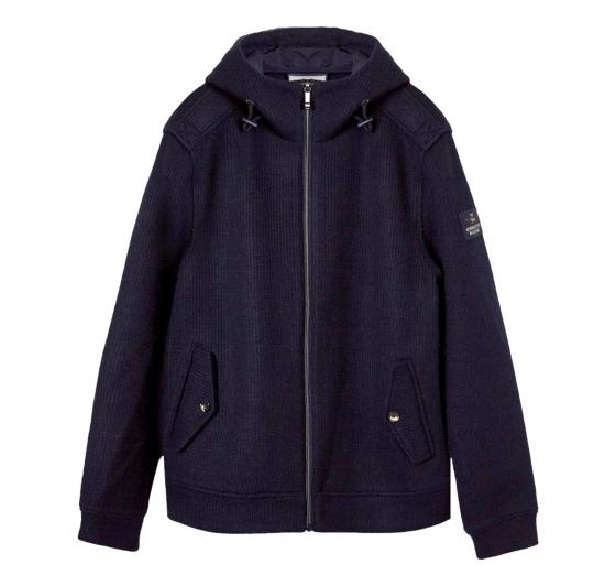 AERONAUTICA MILITARE Giubbotto Uomo In Maglia A Coste Misto Lana MA1372 Colore Blu