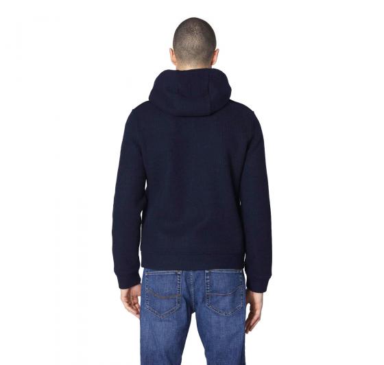 AERONAUTICA MILITARE Giubbotto Uomo In Maglia A Coste Misto Lana MA1372 Colore Blu