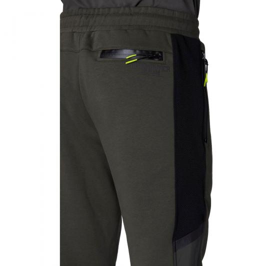 AERONAUTICA MILITARE Pantalone Uomo In Felpa Con Mesh e Ripstop PF949 Colore Verde Militare