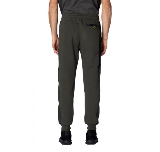 AERONAUTICA MILITARE Pantalone Uomo In Felpa Con Mesh e Ripstop PF949 Colore Verde Militare
