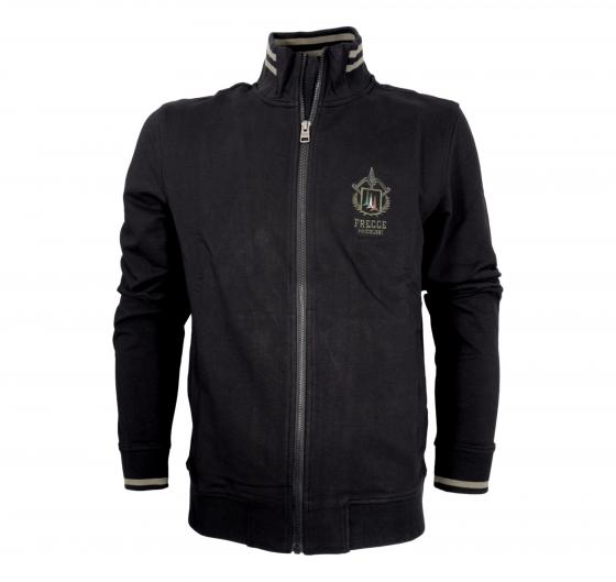 AERONAUTICA MILITARE Felpa Uomo Con Zip Frecce Tricolori FE1955F459 Colore Nero