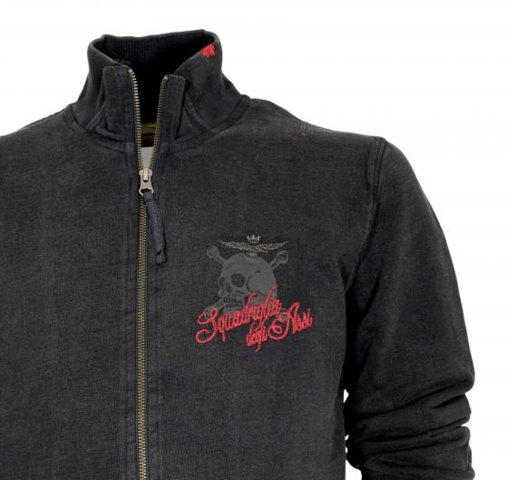 AERONAUTICA MILITARE Felpa Uomo Squadriglia Degli Assi FE1873 Colore Nero