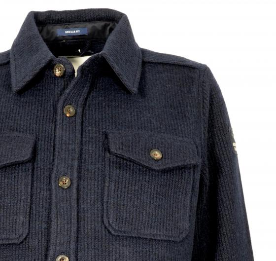 AERONAUTICA MILITARE Giacca Camicia Uomo 242AC027L540 Colore Blu