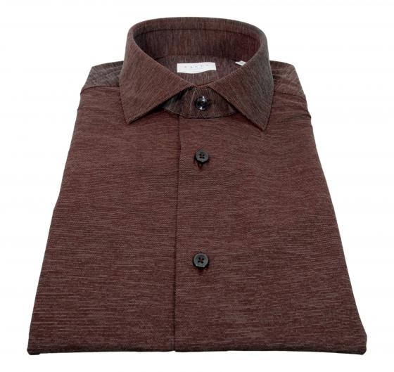 XACUS Camicia Uomo Slim Fit Tessuto Active 71614003 Colore Bordo' Melange