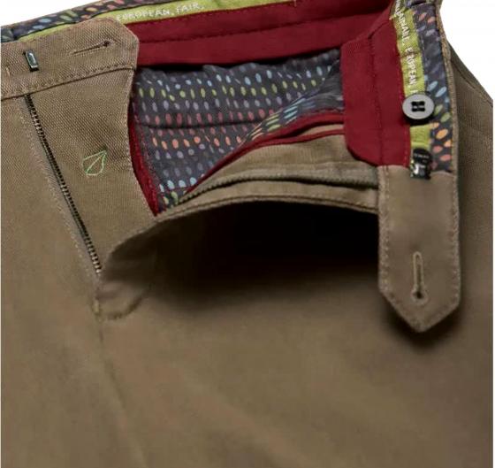 MEYER Pantalone Uomo Oslo Flex Micro Fantasy Modern Fit 2-5618/44 Colore Beige Cappuccino