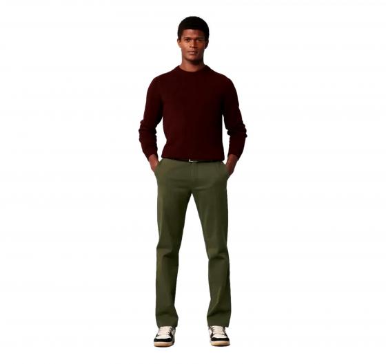 MEYER Pantalone Uomo Rio Flex Dream Finish Modern Fit 2-3552/25 Colore Verde Oliva