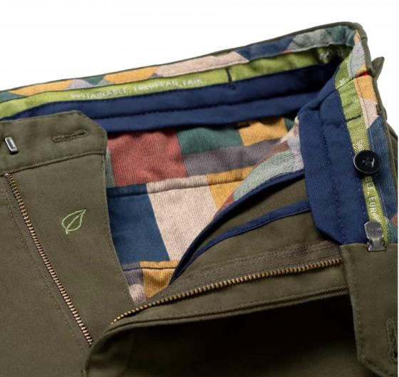 MEYER Pantalone Uomo Rio Flex Dream Finish Modern Fit 2-3552/25 Colore Verde Oliva