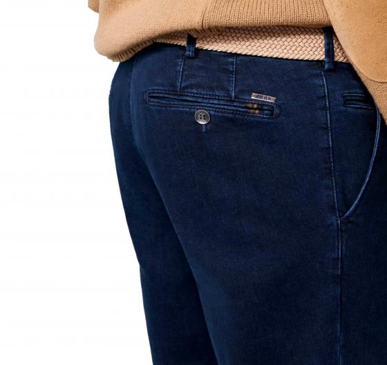 MEYER Tencel Denim Pantalone Uomo Modello Bonn Modern Fit 2-4545/18 Blu