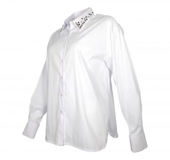 KAOS Camicia Donna Con Applicazioni Al Colletto QI1CD017 Colore Bianco