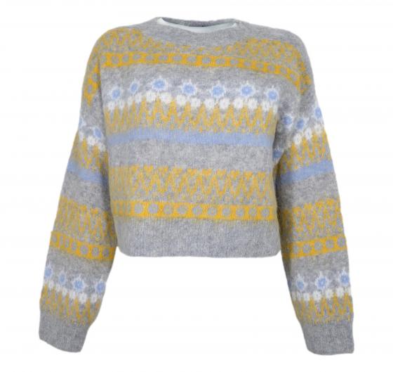 BOSS Maglione Donna Girocollo In Misto Lana C Fimosa 50525157 Colore Grigio