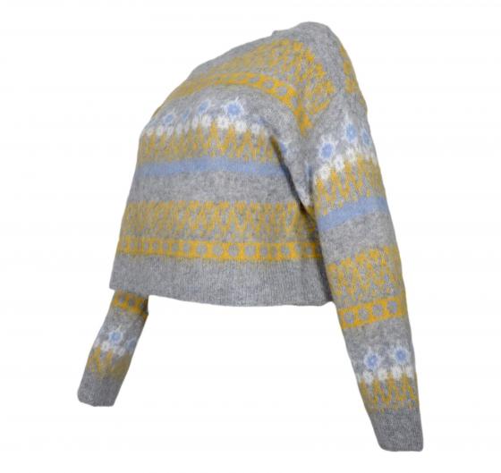 BOSS Maglione Donna Girocollo In Misto Lana C Fimosa 50525157 Colore Grigio