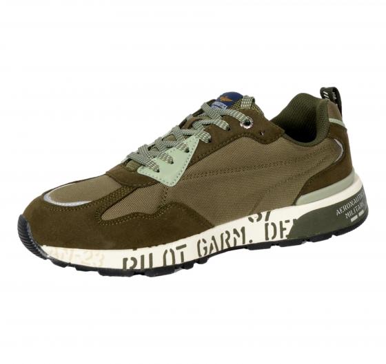 AERONAUTICA MILITARE Scarpa Running Sneakers Uomo SC276 Pilot Colore Verde Militare