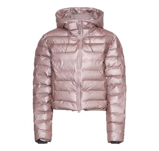 RAINS Giubbotto Trapuntato Unisex 15820 Lohja Short Puffer Jacket W3T2 Colore Rosa