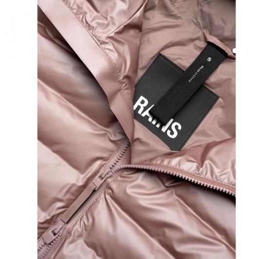 RAINS Giubbotto Trapuntato Unisex 15820 Lohja Short Puffer Jacket W3T2 Colore Rosa