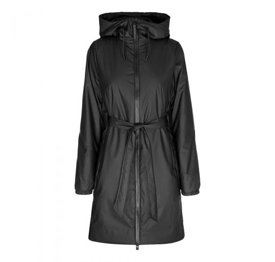 RAINS Lohja Long Insulated Curve Jacket Donna 15880 Colore Nero