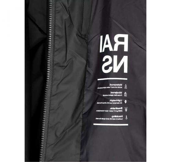 RAINS Lohja Long Insulated Curve Jacket Donna 15880 Colore Nero