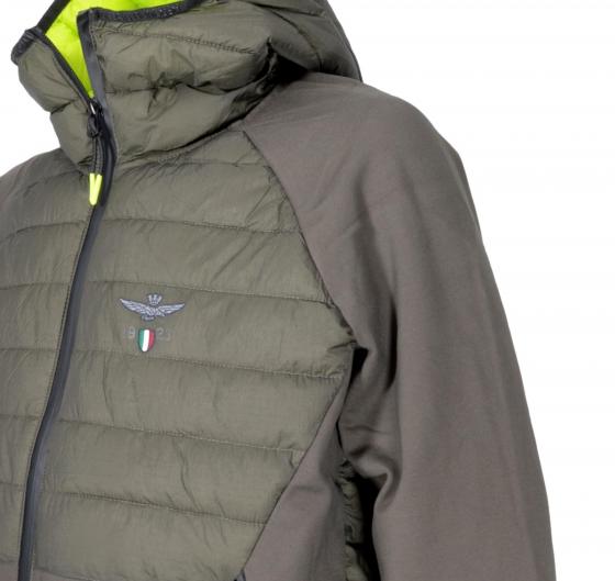 AERONAUTICA MILITARE Giubbotto Uomo Con Cappuccio AF487 Colore Verde Militare